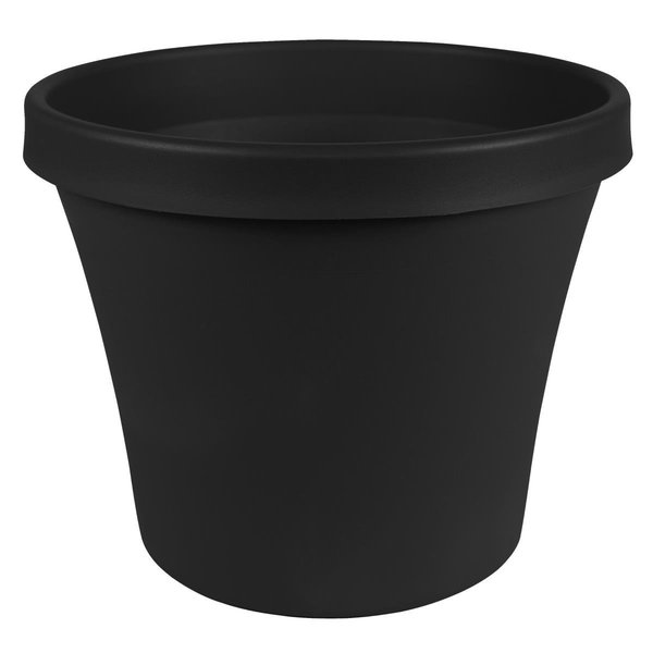 Bbq Innovations 12 in. Terra Pot Planter, Black BB2528651